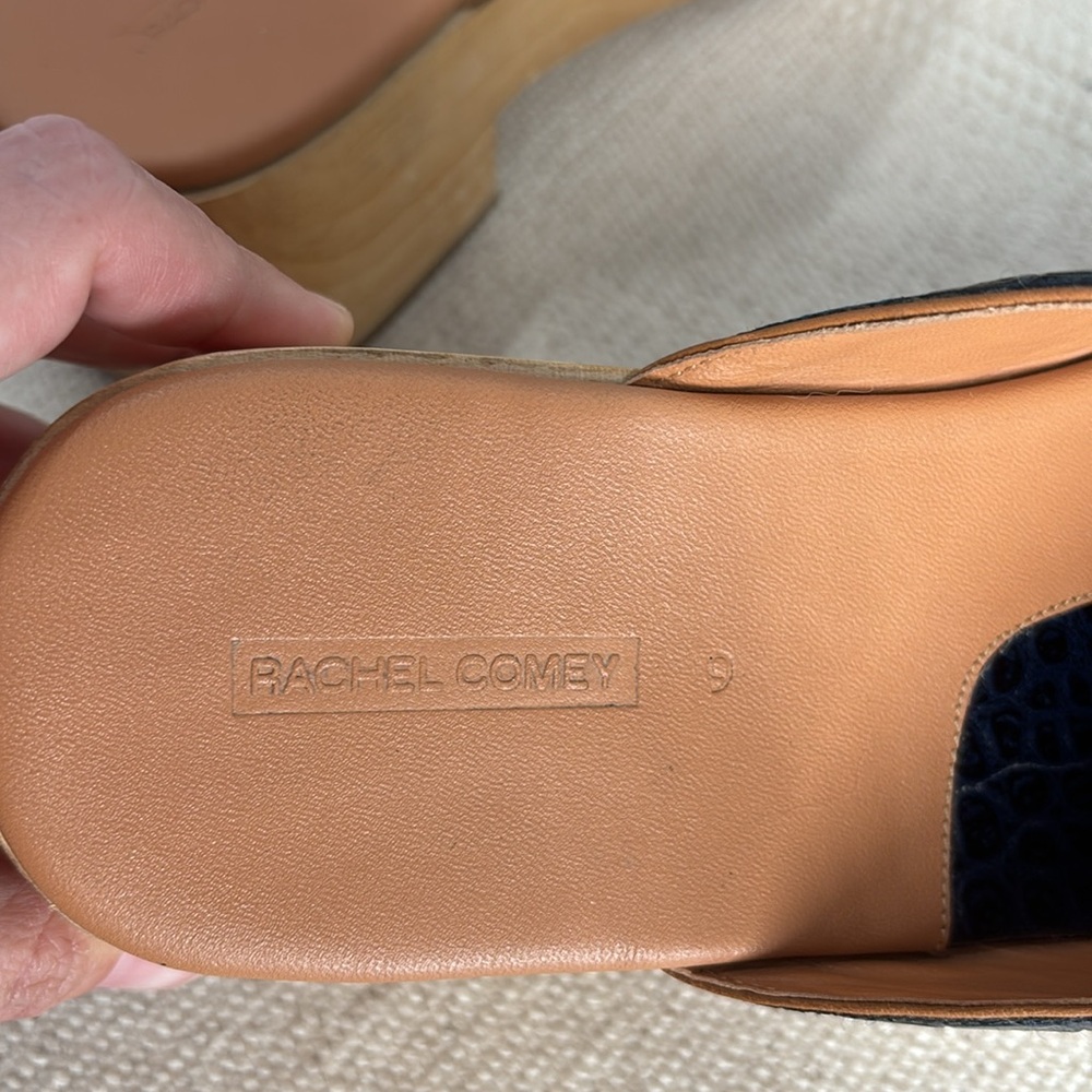 Rachel Comey Serge Clogs Navy Size 9 - Picture 6 of 14